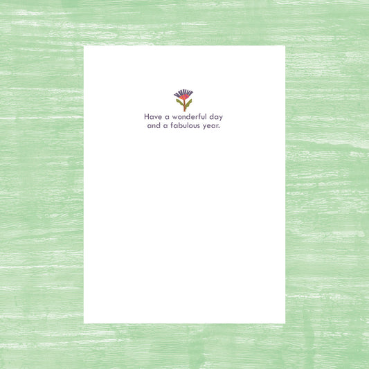 Tres Vase Birthday - Greeting Card