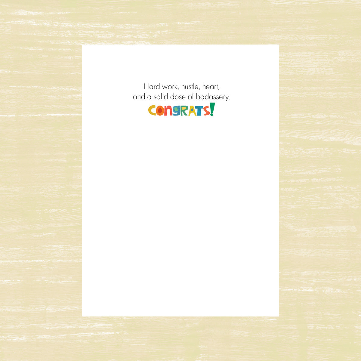 Damn Right You Did - Congratulations Card