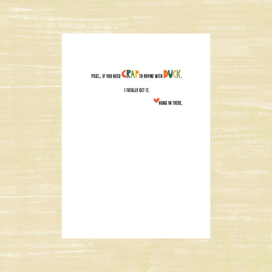 Crappity Crap Crap Crap Greeting Card