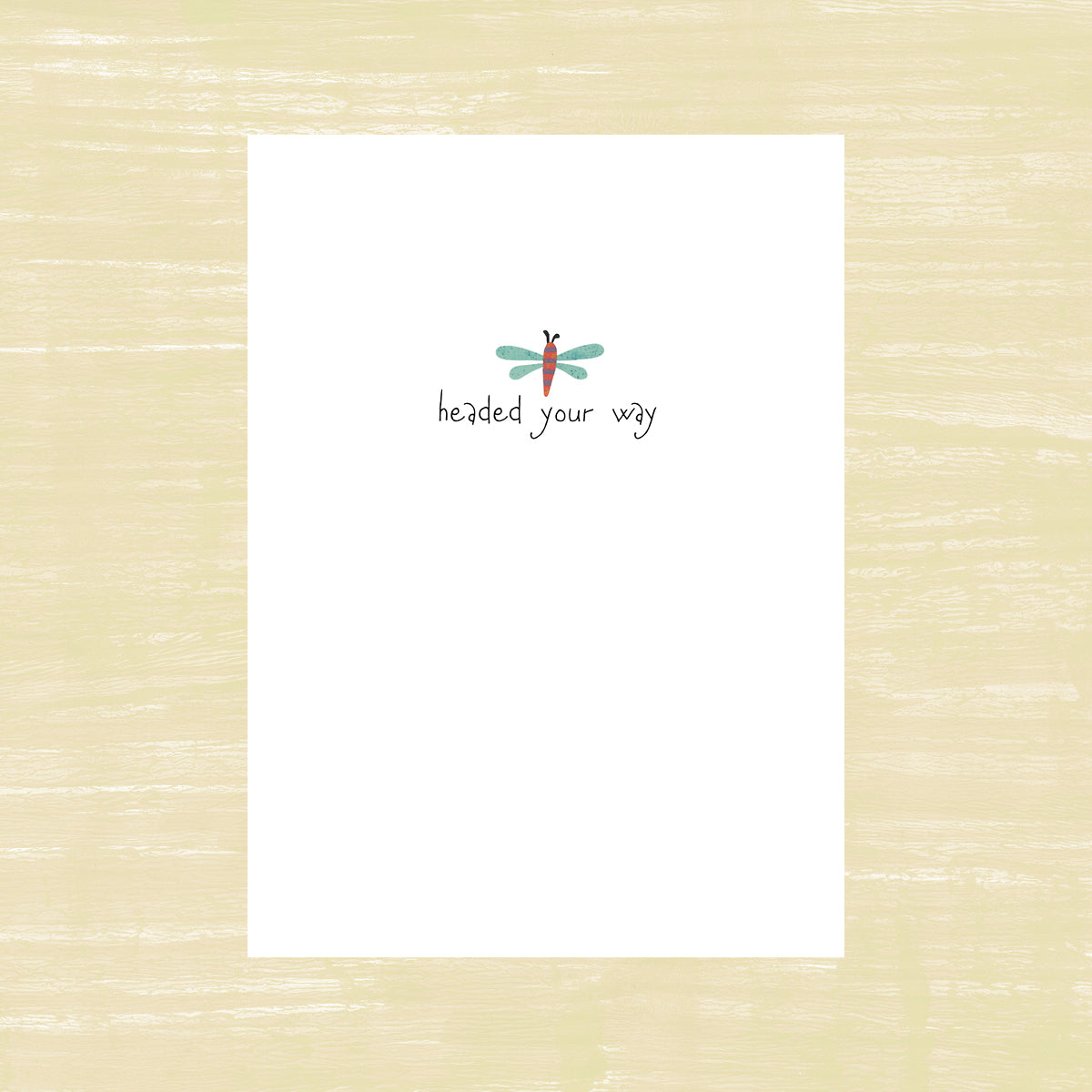 All Good Vibes Dragonfly - Greeting Card