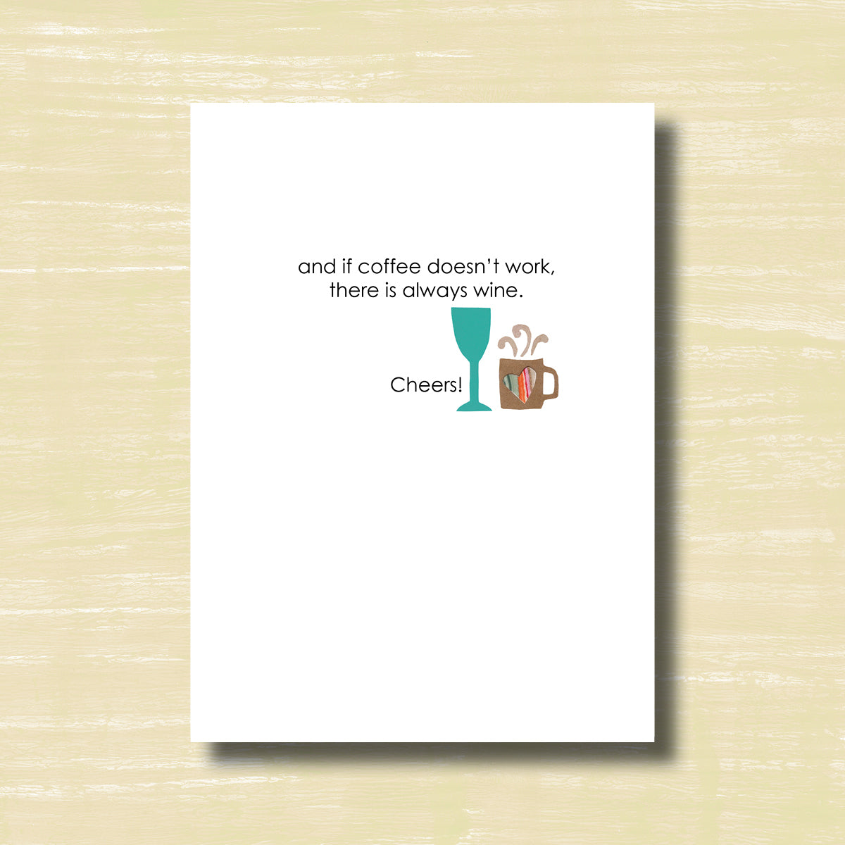 Coffee, Because Adulting is Hard - Greeting Card