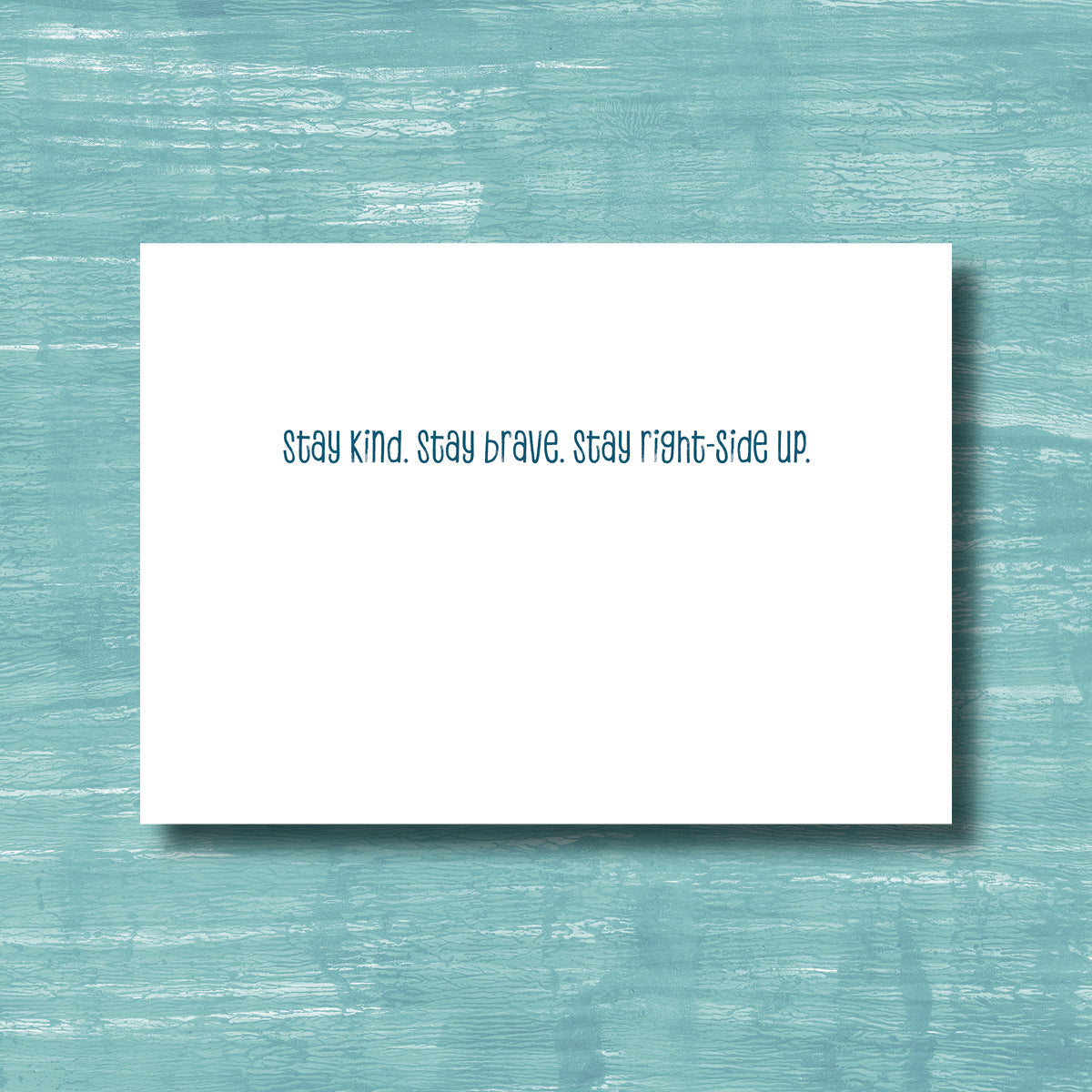Upside Down World Greeting Card