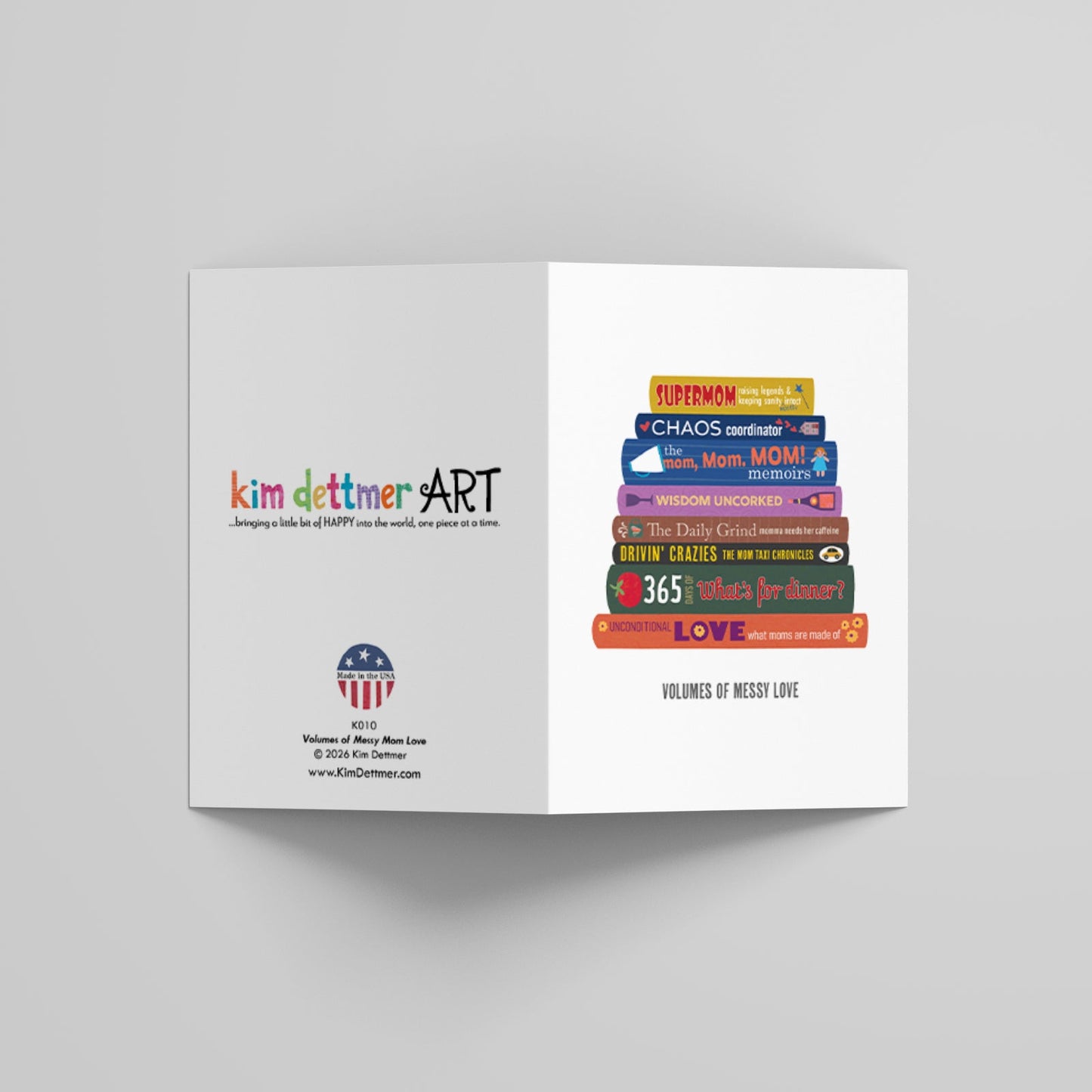 Mom Books - Greeting Card