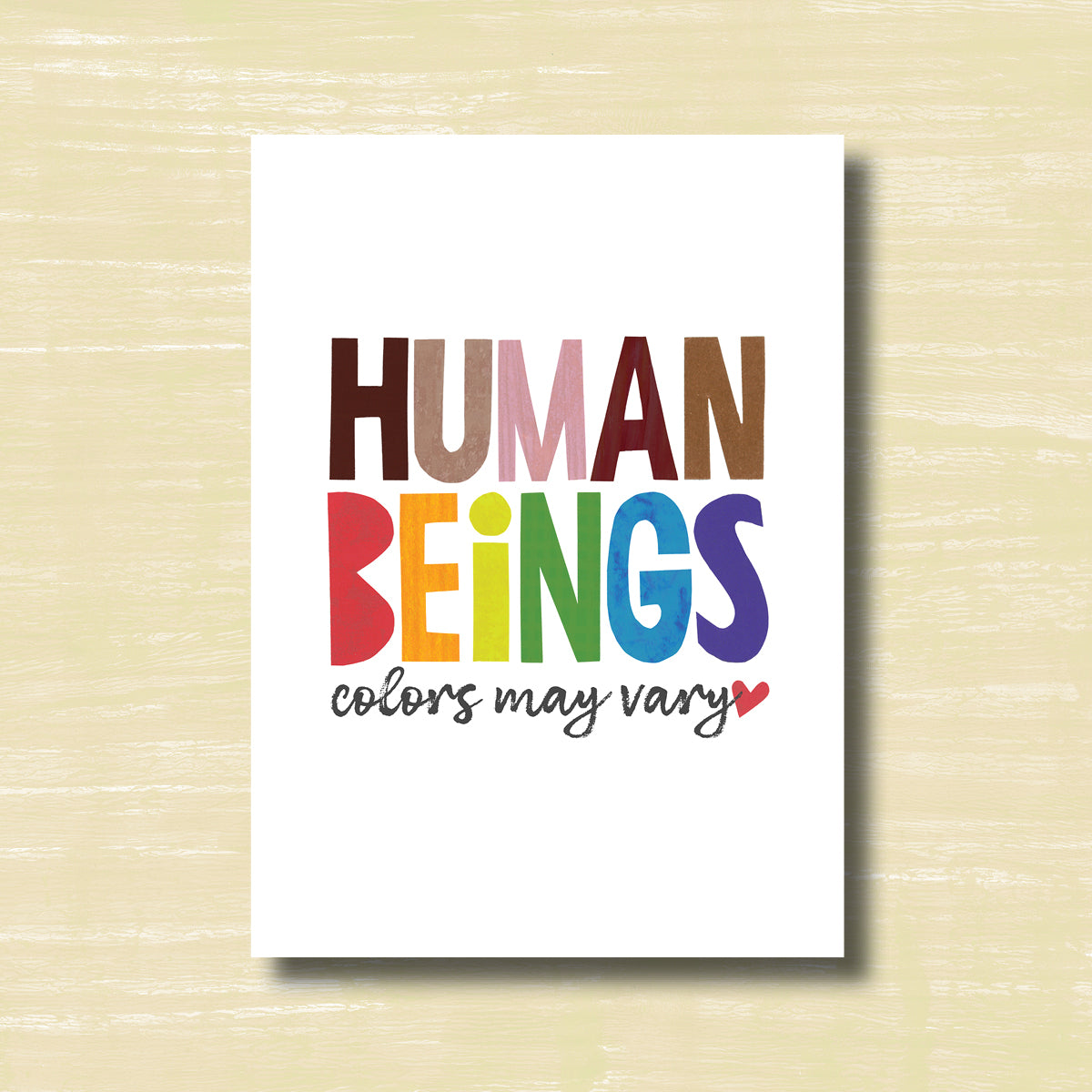 Colors May Vary - Greeting Card