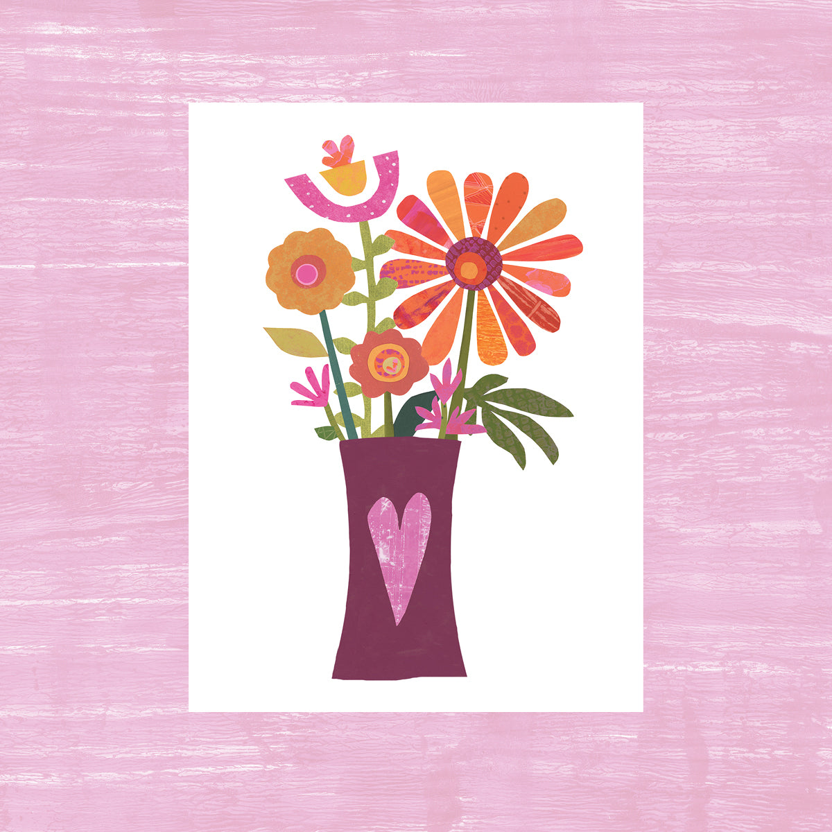 Sunnie Flowers - greeting card