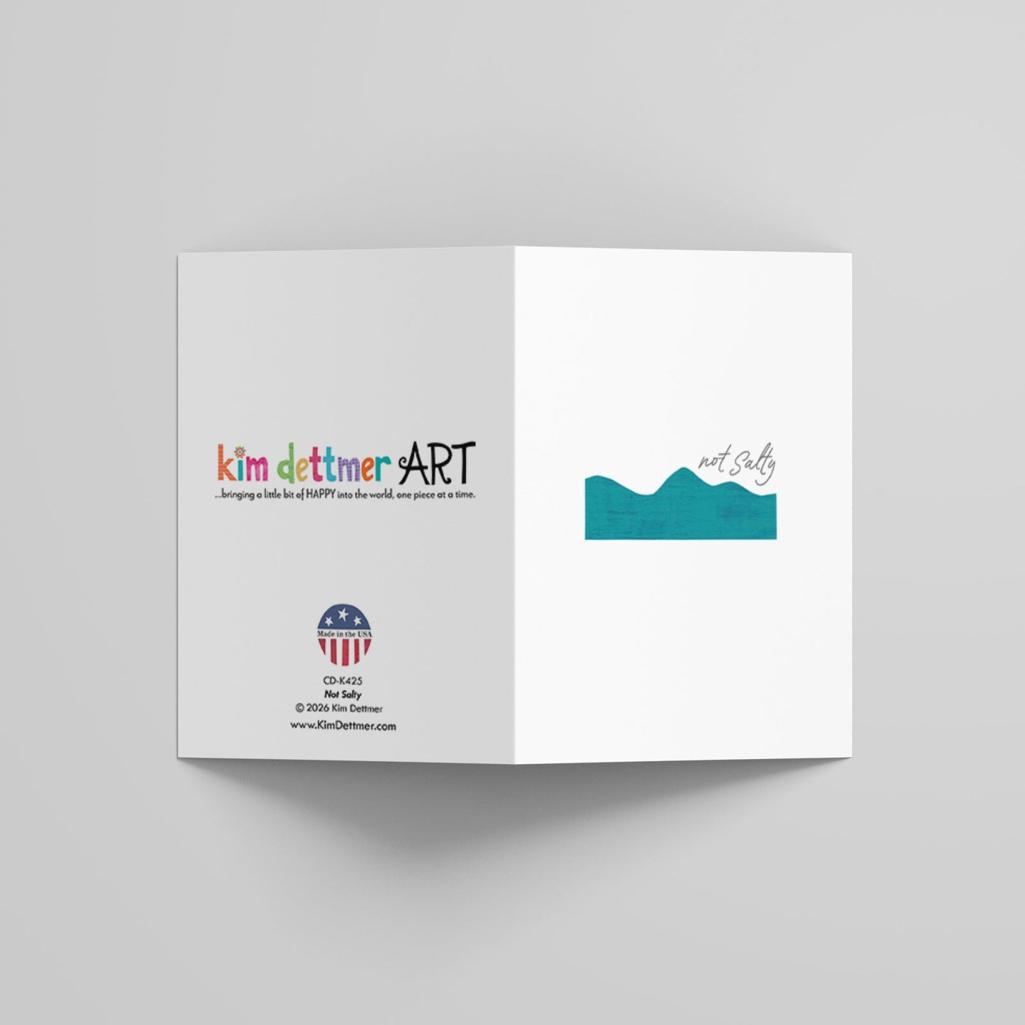 Not Salty Wave - Greeting Card