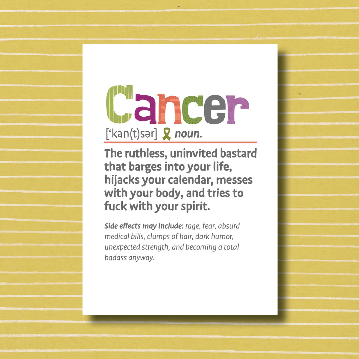 Cancer Snarked - Greeting Card