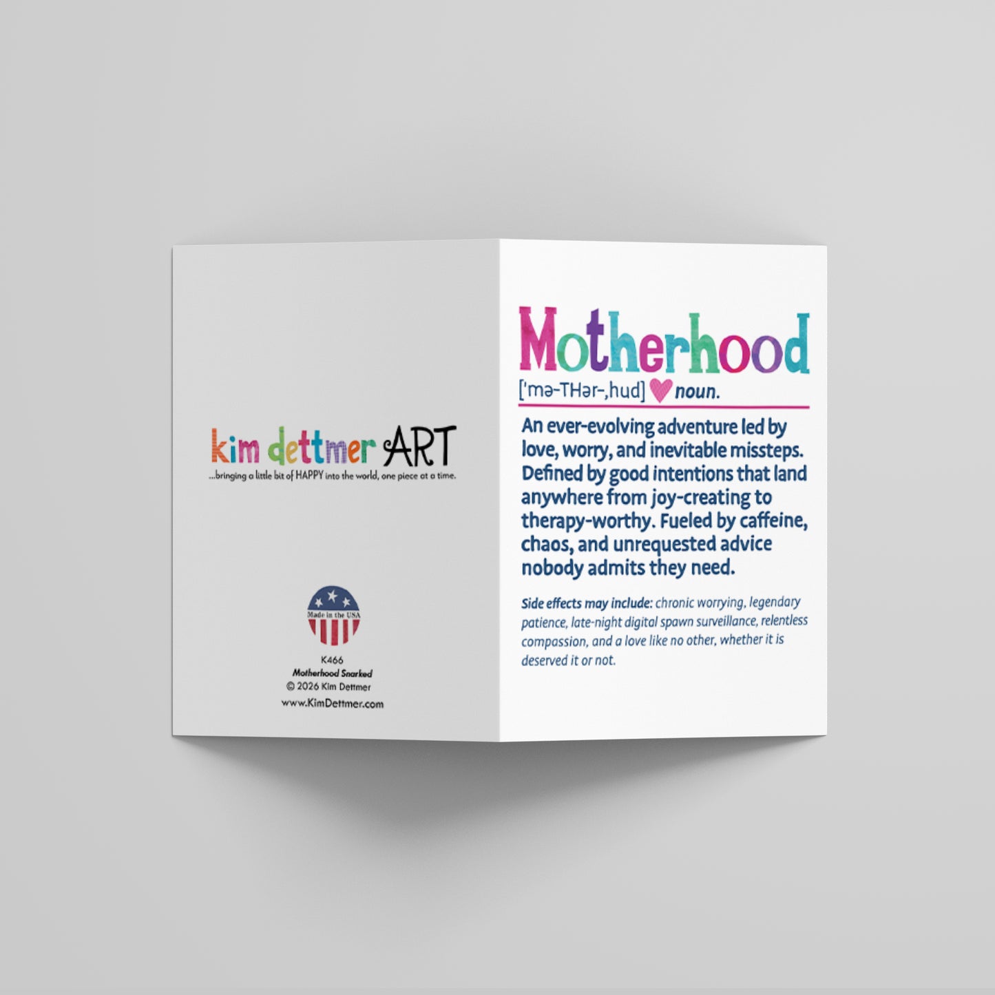 Motherhood Snarked - Greeting Card