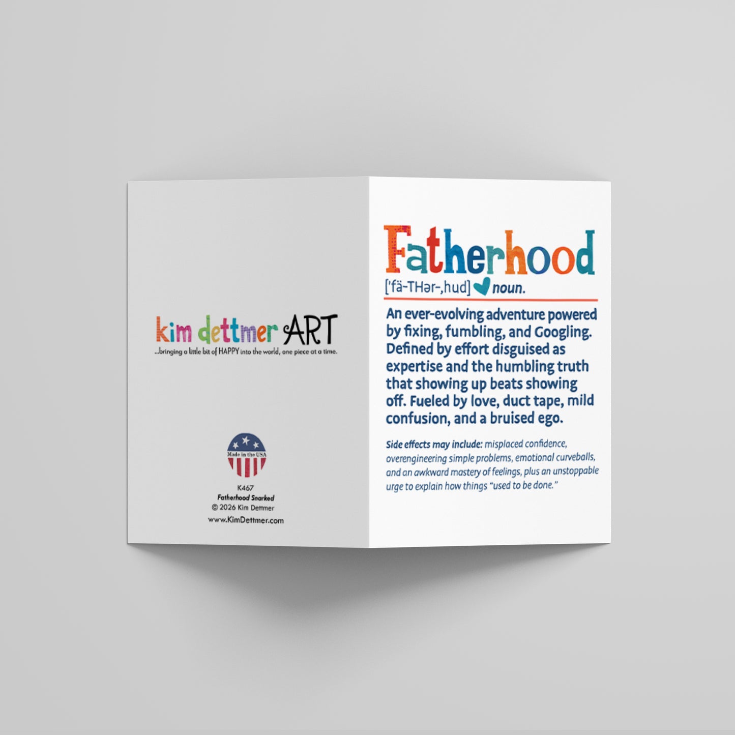 Fatherhood Snarked - Greeting Card