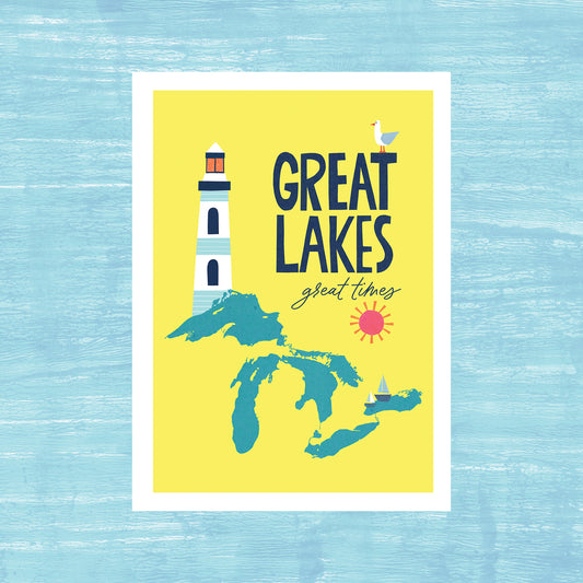 Great Lakes, Great Times - Greeting Card