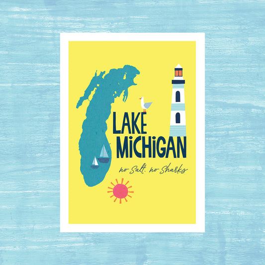 Lake Michigan - Greeting Card