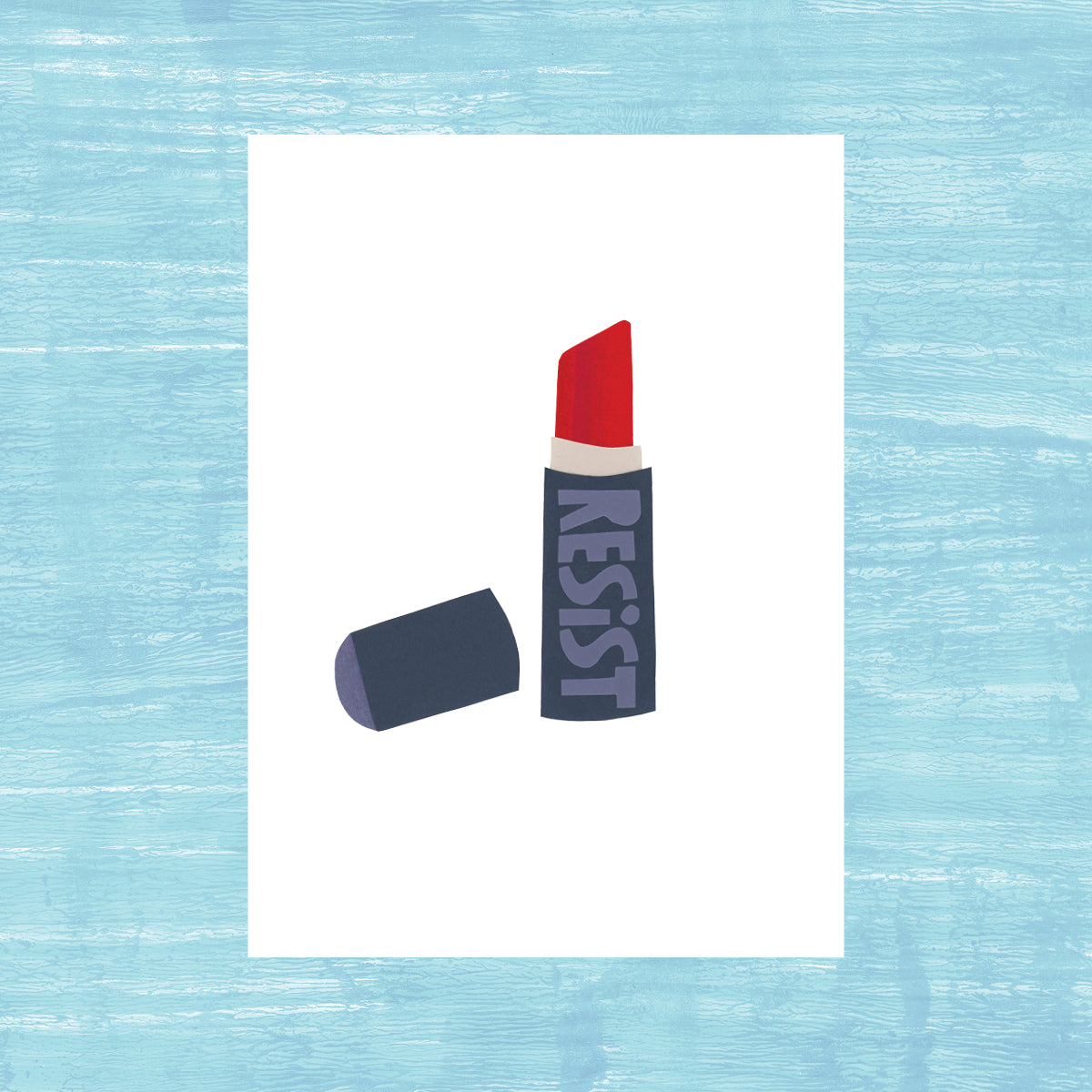Resist Red - Greeting Card