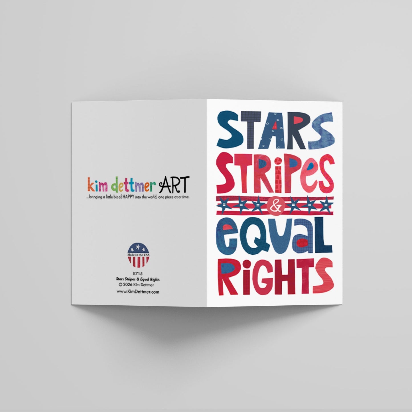 Stars, Stripes & Equal Rights - Greeting Card