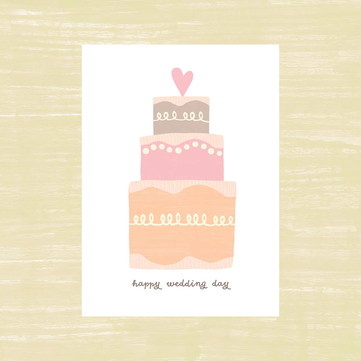 Wedding Cake - Greeting Card