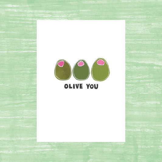 Olive You - Greeting Card