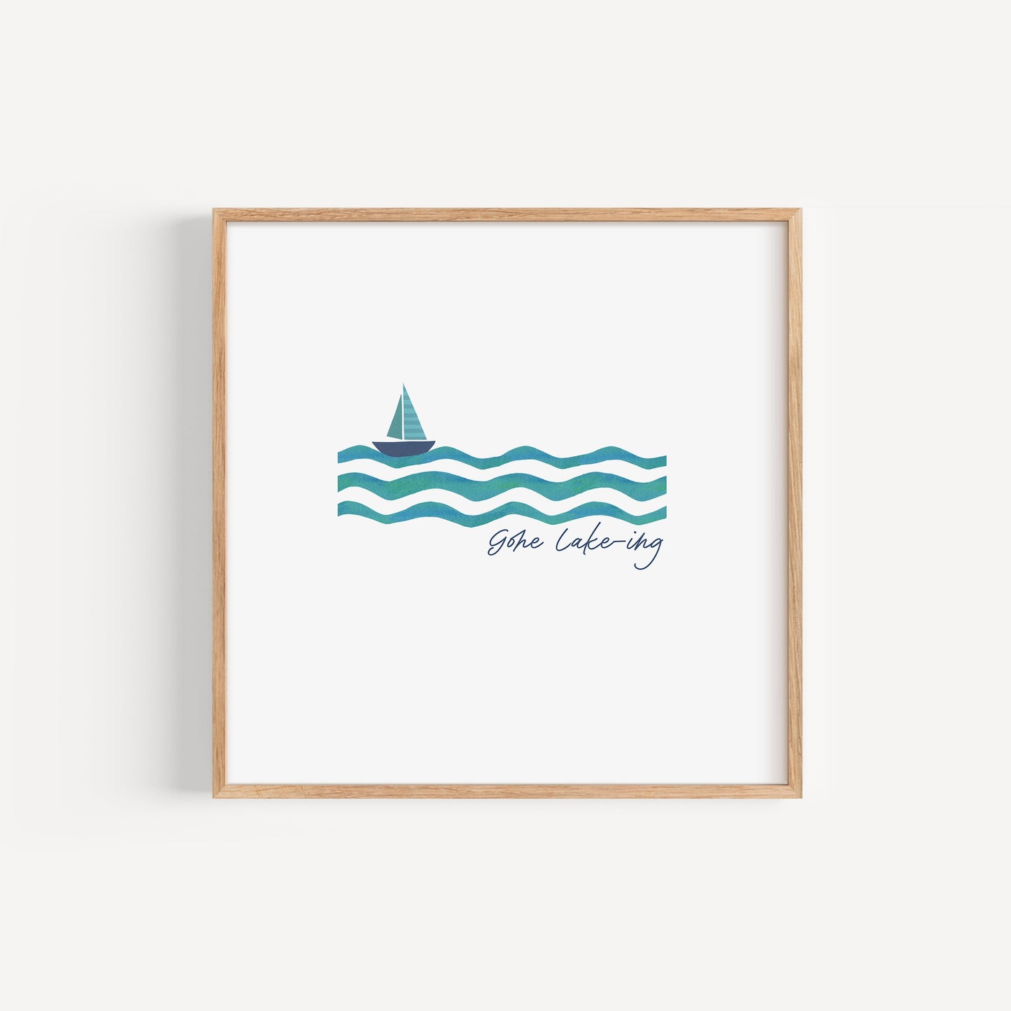 Gone Lake-ing - 8x8 Art Print