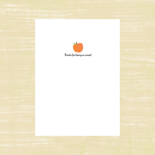 You're A Peach - Thank You Card