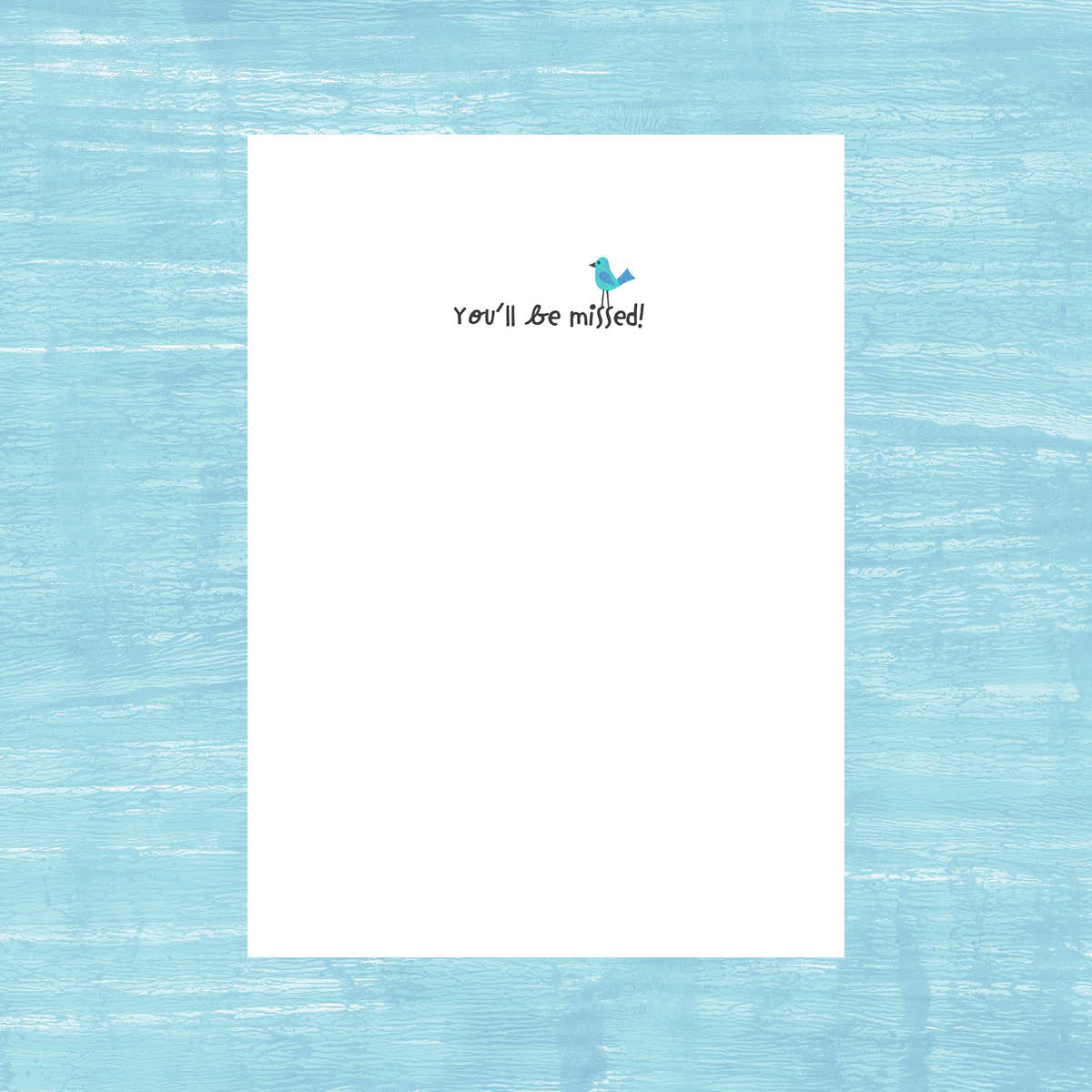 Good Bye & Good Luck - Greeting Card