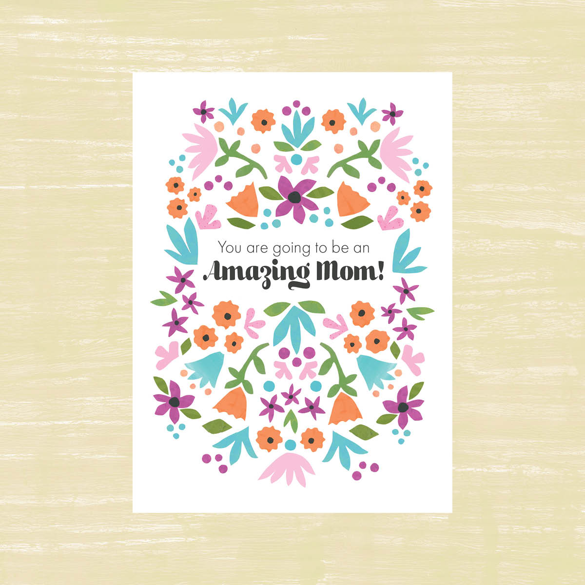 Amazing Mom - Greeting Card