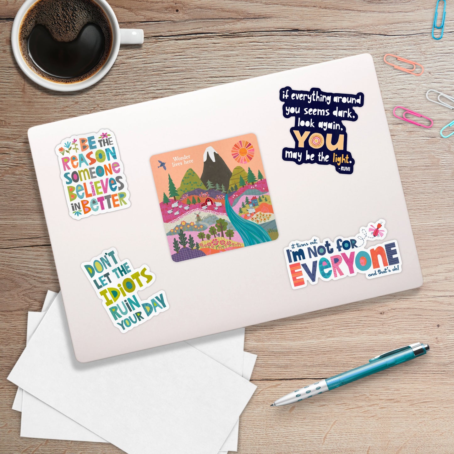 Wonder Lives Here Vinyl Sticker – 4" Square