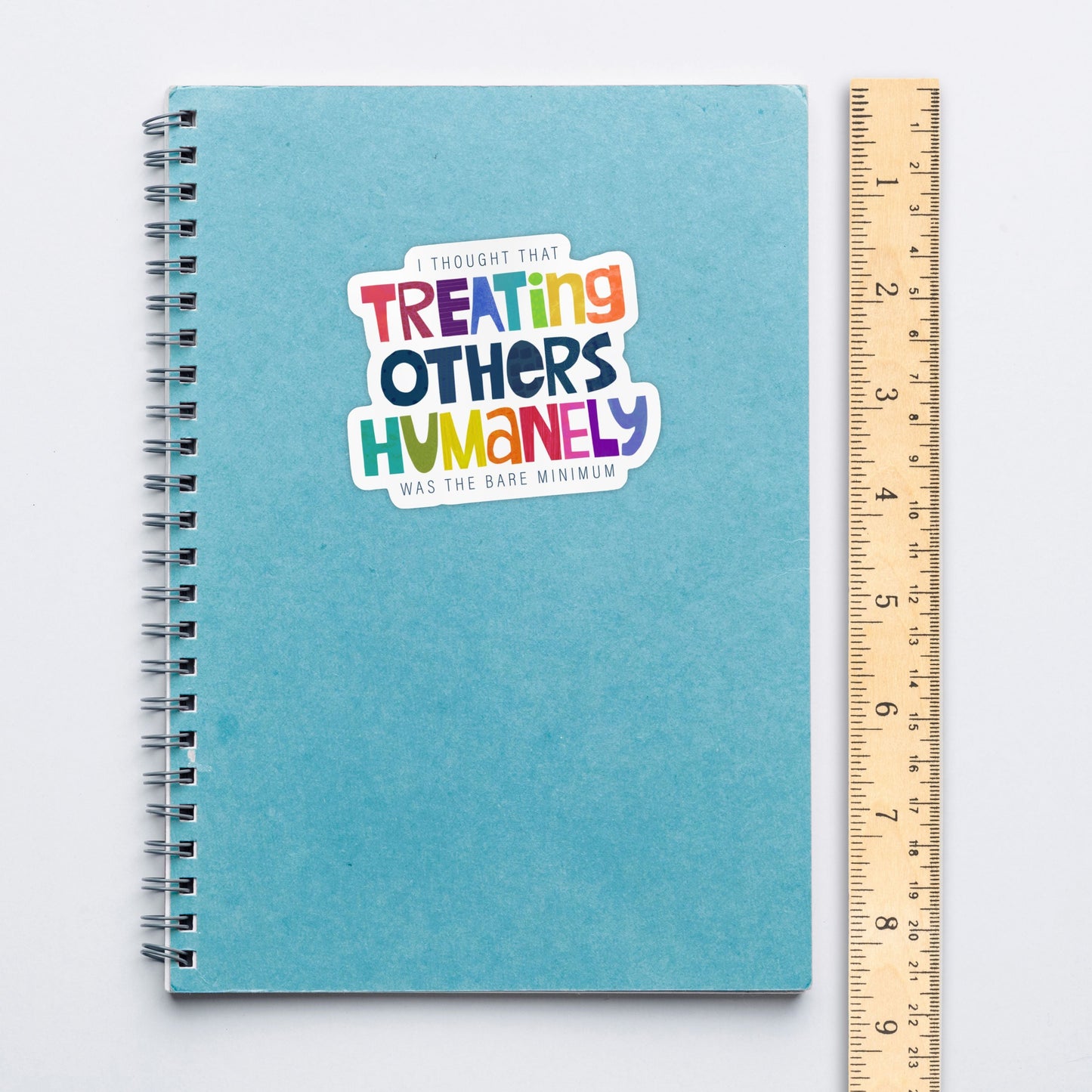 Treating Others Humanely Vinyl Sticker – Die-Cut