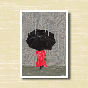 Let it Rain - greeting card