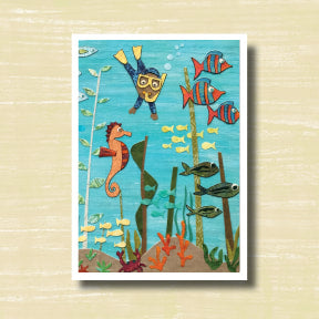Snorkel - greeting card