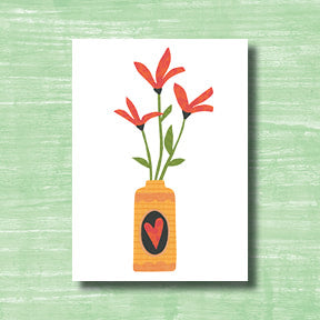 Lovely Flowers - greeting card