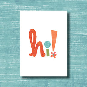 Hi! - greeting card