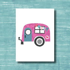 She Camps - greeting card