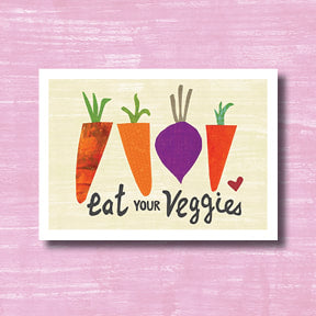Eat Your Veggie - greeting card