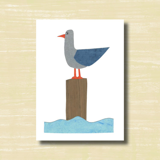 Seagull - greeting card