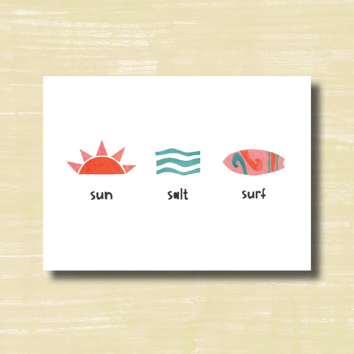 Sun Salt Surf - greeting card