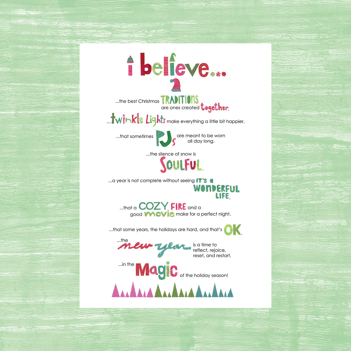 I Believe... Christmas - Greeting Card