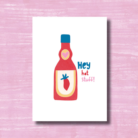 Hot Stuff Valentine - Greeting Card
