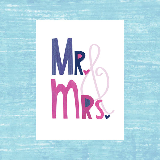 Mr. & Mrs. - Greeting Card
