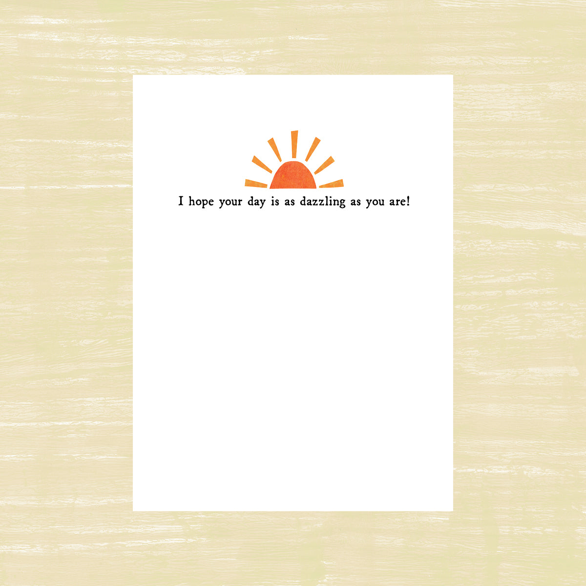 Happy Birthday Sunshine Field - Birthday Card