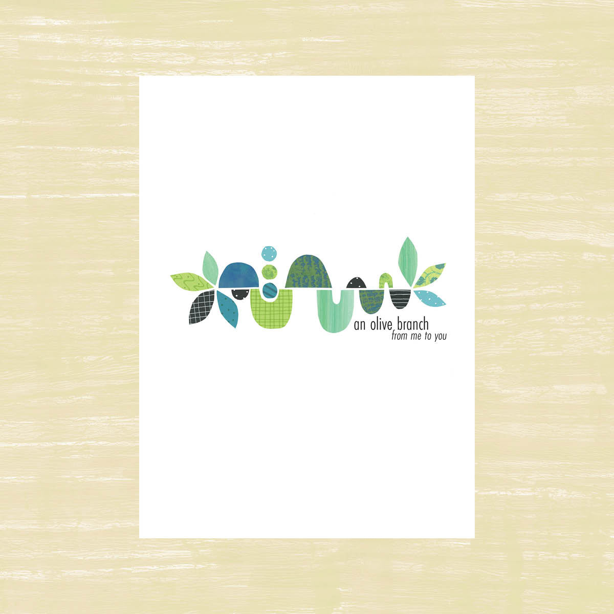 Olive Branch - greeting card