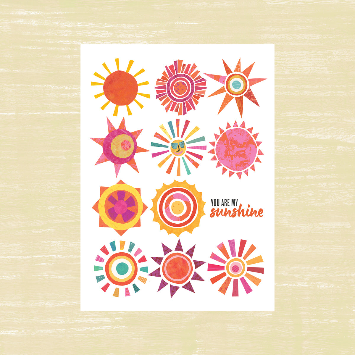 You are my Sunshines - Greeting Card