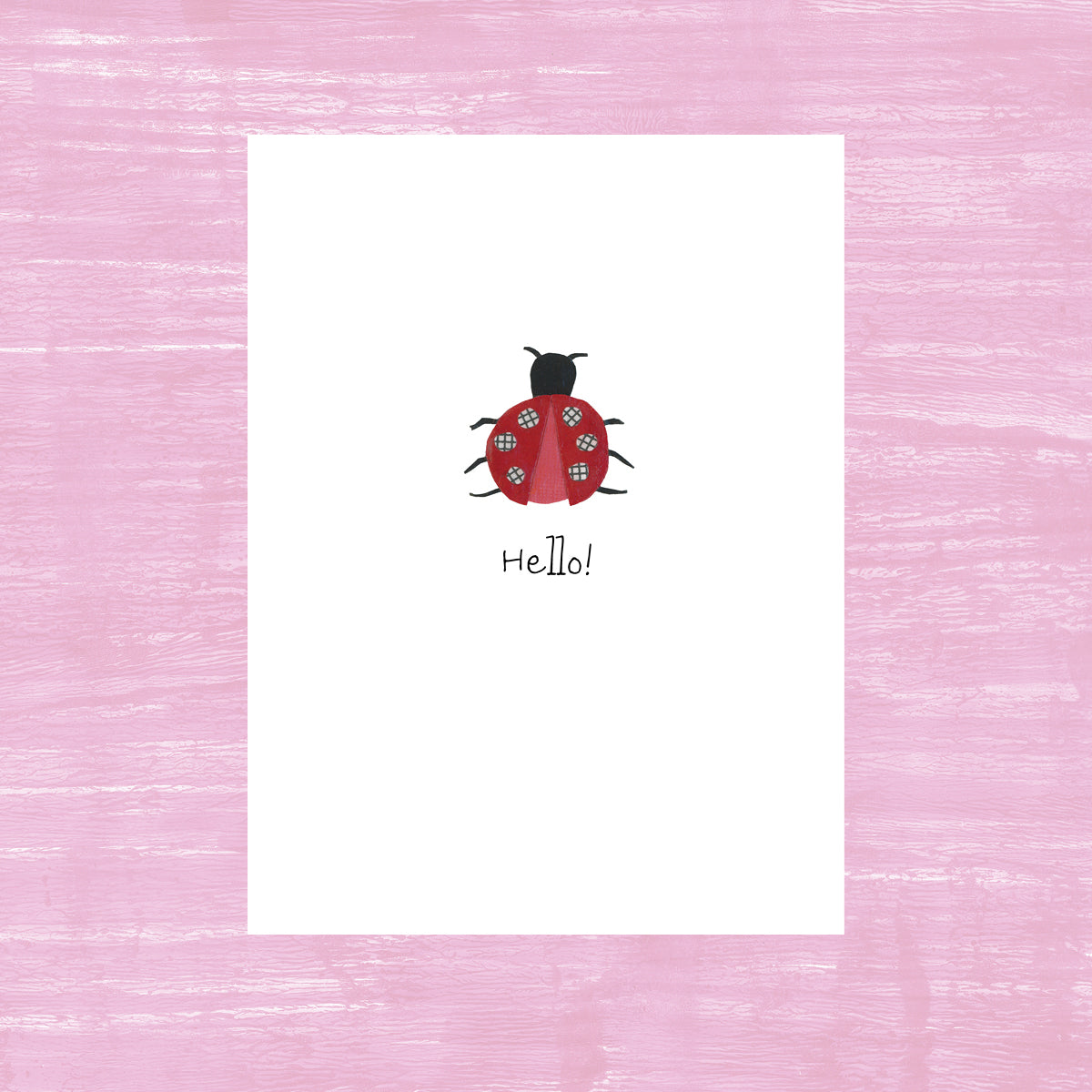 Hello Ladybug - Greeting Card