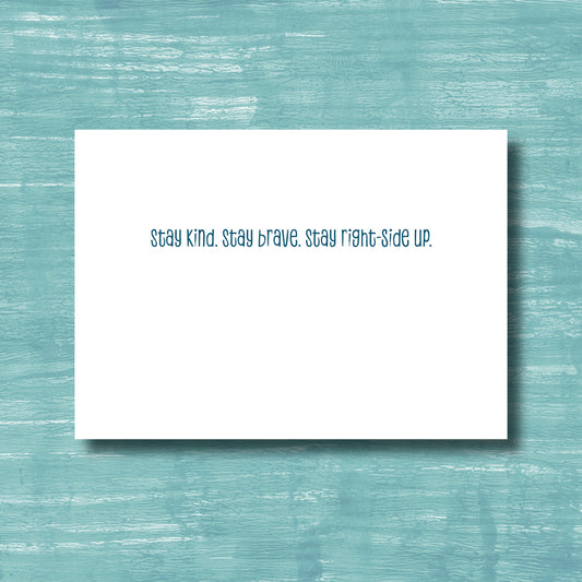Upside Down World Greeting Card