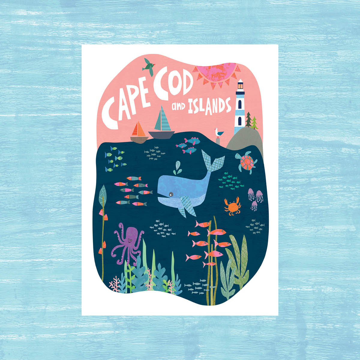 Cape Cod & Islands Ocean - greeting card