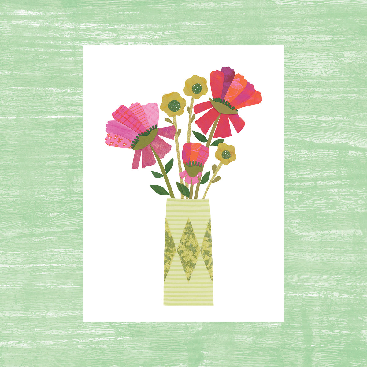 Flora Vase - greeting card