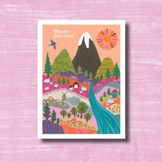 Wonder Lives Here - Greeting Card