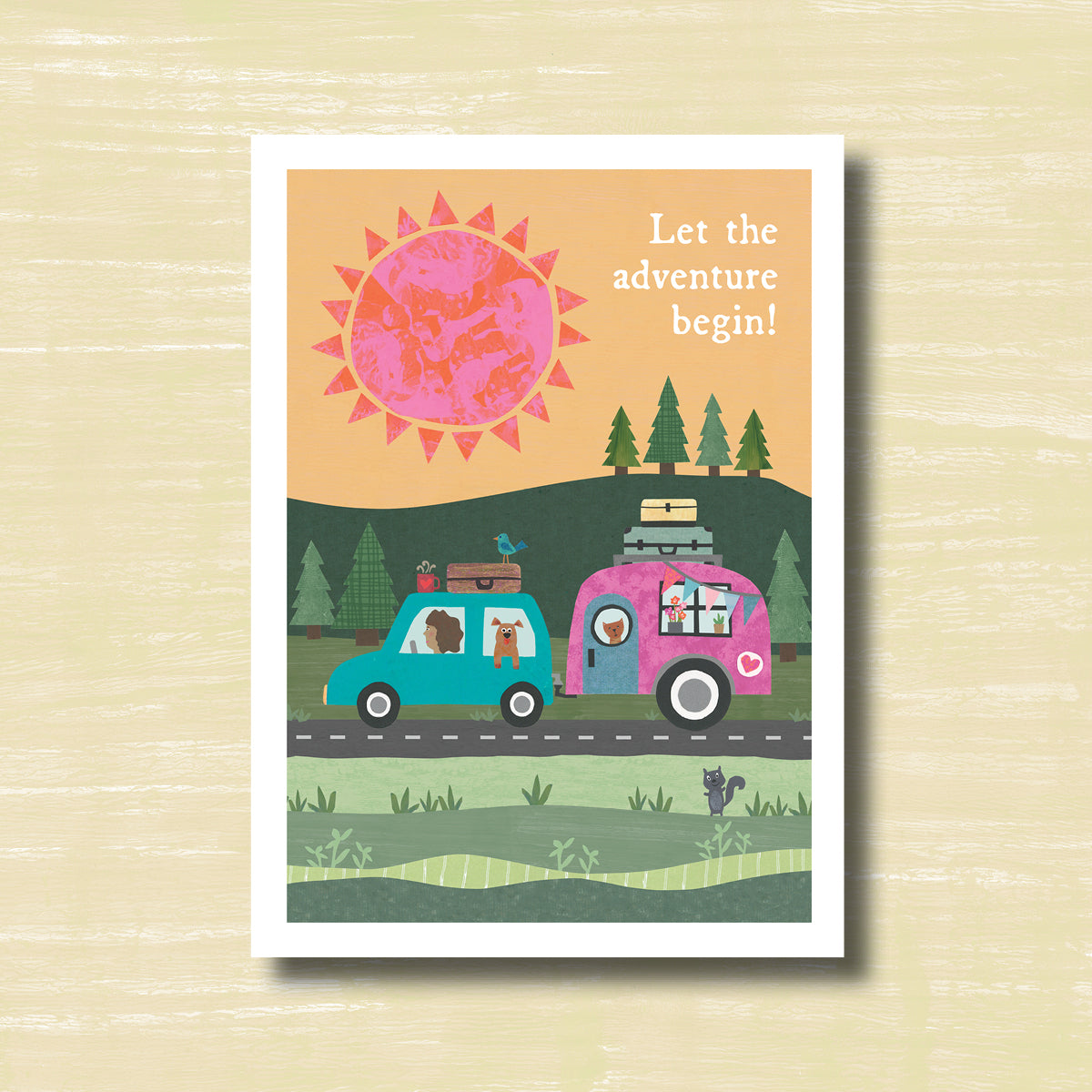 Let the Adventure Begin - Greeting Card