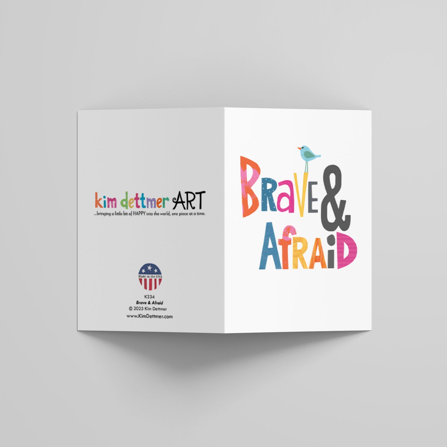 Brave & Afraid - Greeting Card