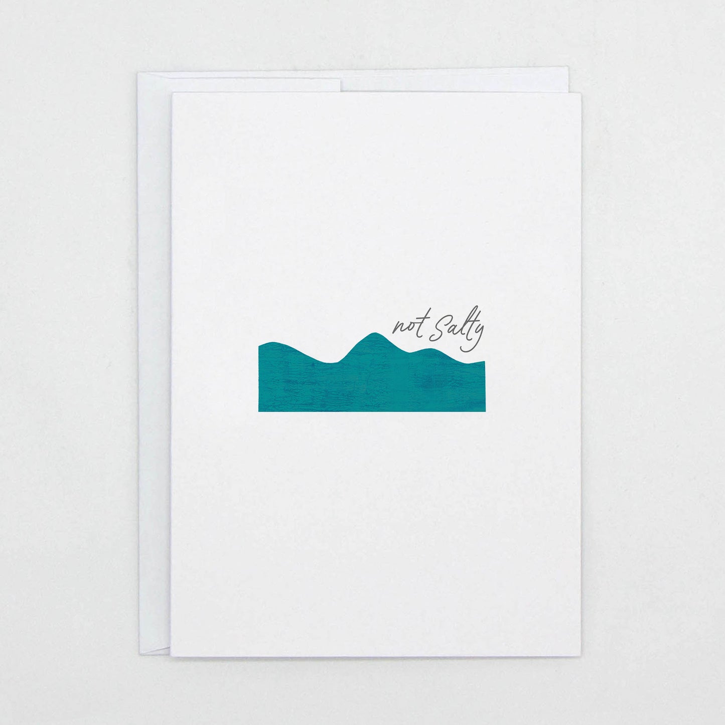 Not Salty Wave - Greeting Card