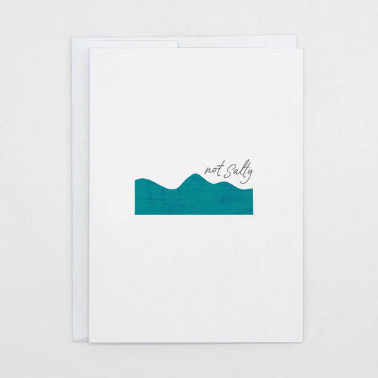 Not Salty Wave - Greeting Card