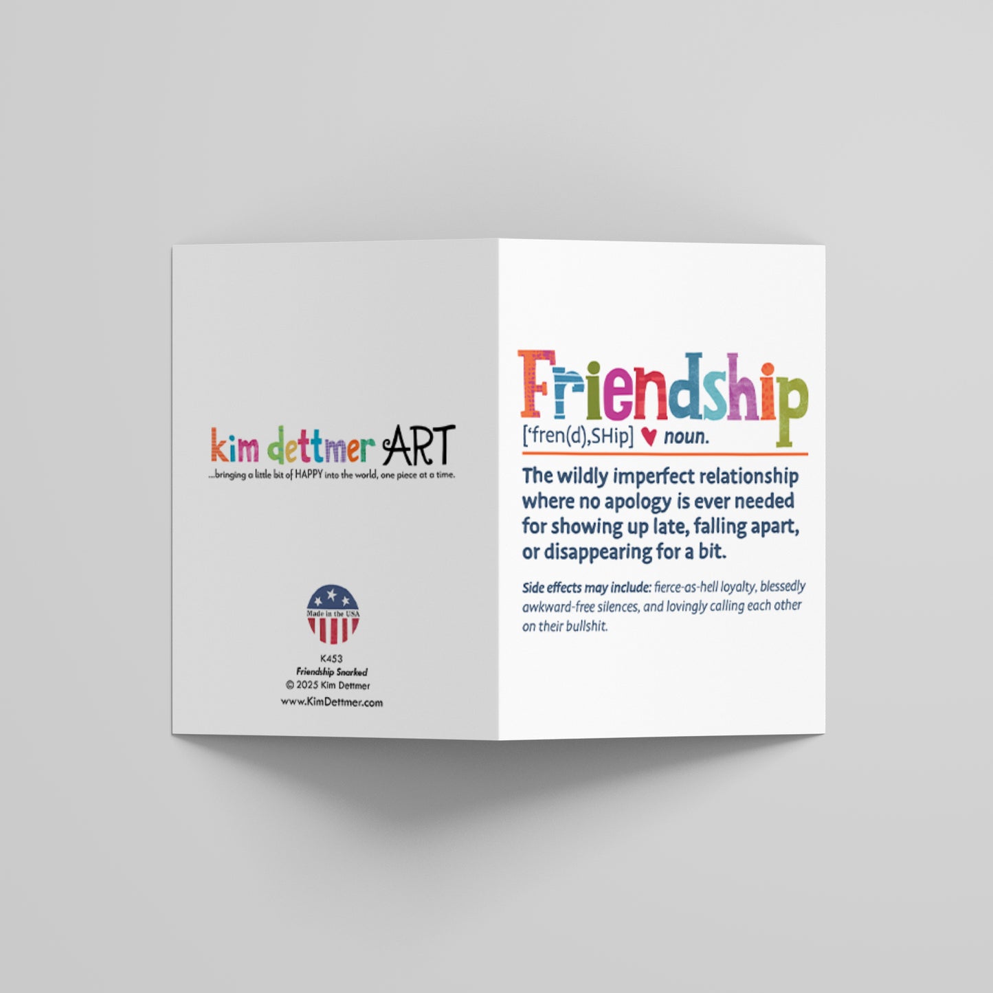 Friendship Snarked - Greeting Card