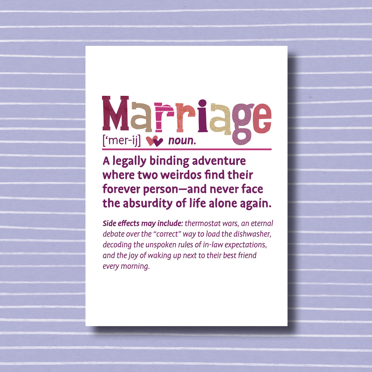 Marriage Snarked - Greeting Card